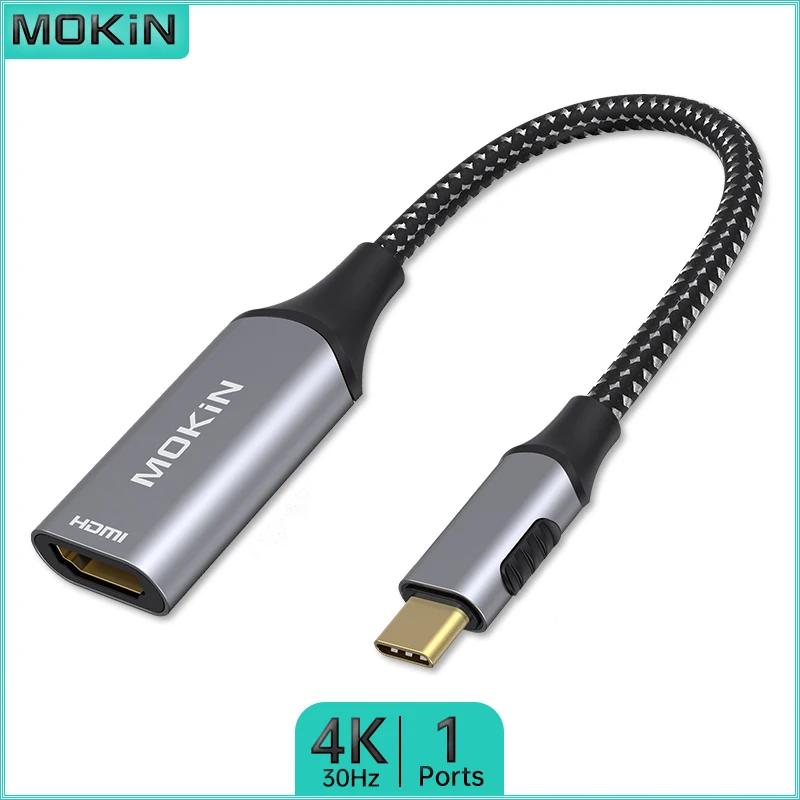 MOKiN 1 in 1 USB  - Thunderbolt Ʈ , HDMI 4K30Hz, MacBook Air/Pro  iPad ȣȯ,  Ἲ